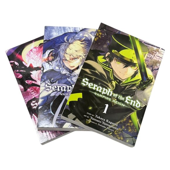 Sereph of the End Vampire Manga Graphic Novel Lot 3 Volumes 1 2 3  English PB - Picture 1 of 12